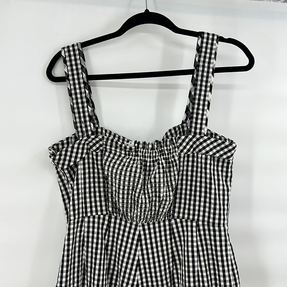 Tanya Taylor Black and White Gingham Jumpsuit - Picture 9 of 11